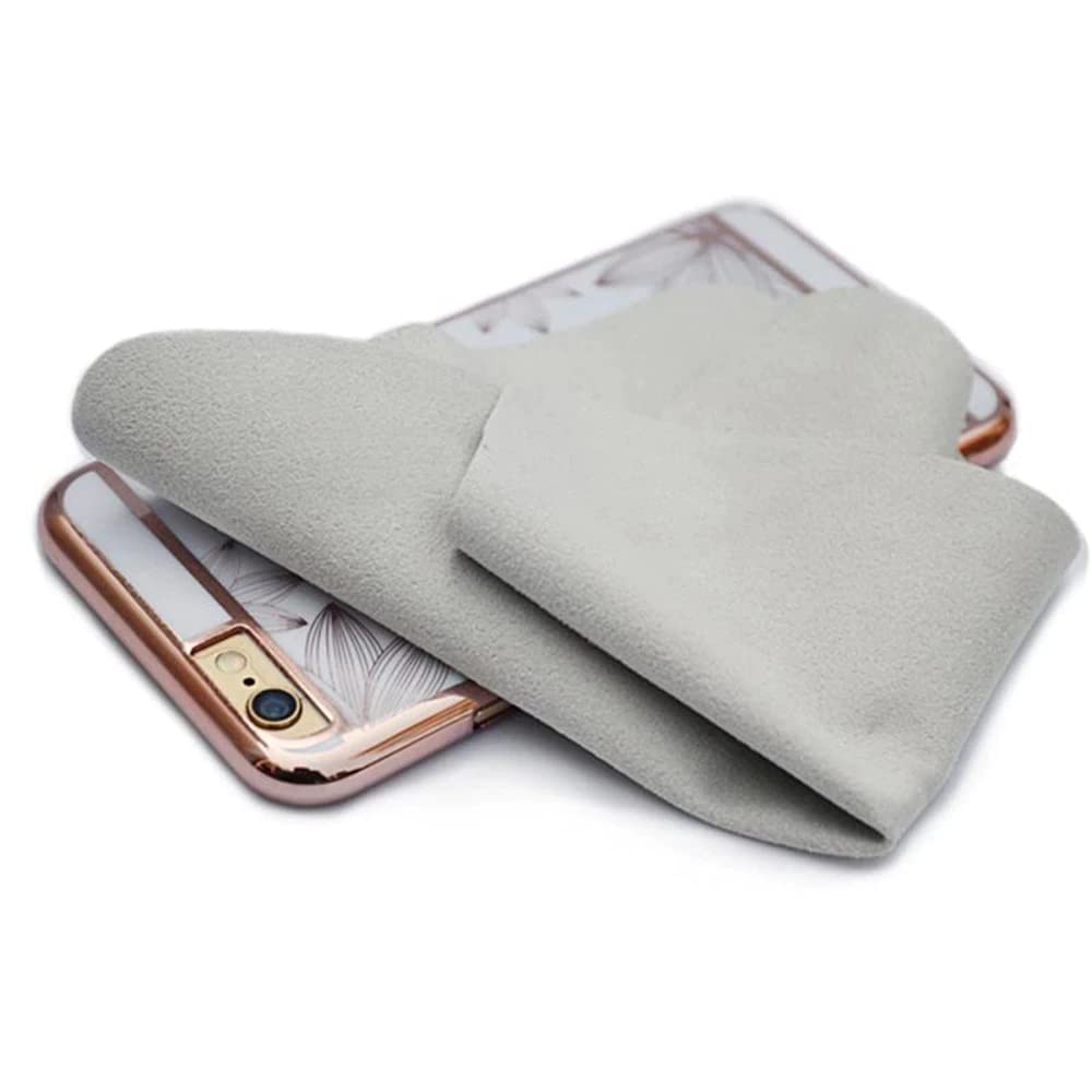 NEWorld Premium Microfiber Cleaning/Polishing Cloth for Mobile Screen, Camera Lenses, Tablets, Monitors, Sunglasses and Other Glass Materials (Multi-Color) - 6 x 7 Inches (Pack of 2)