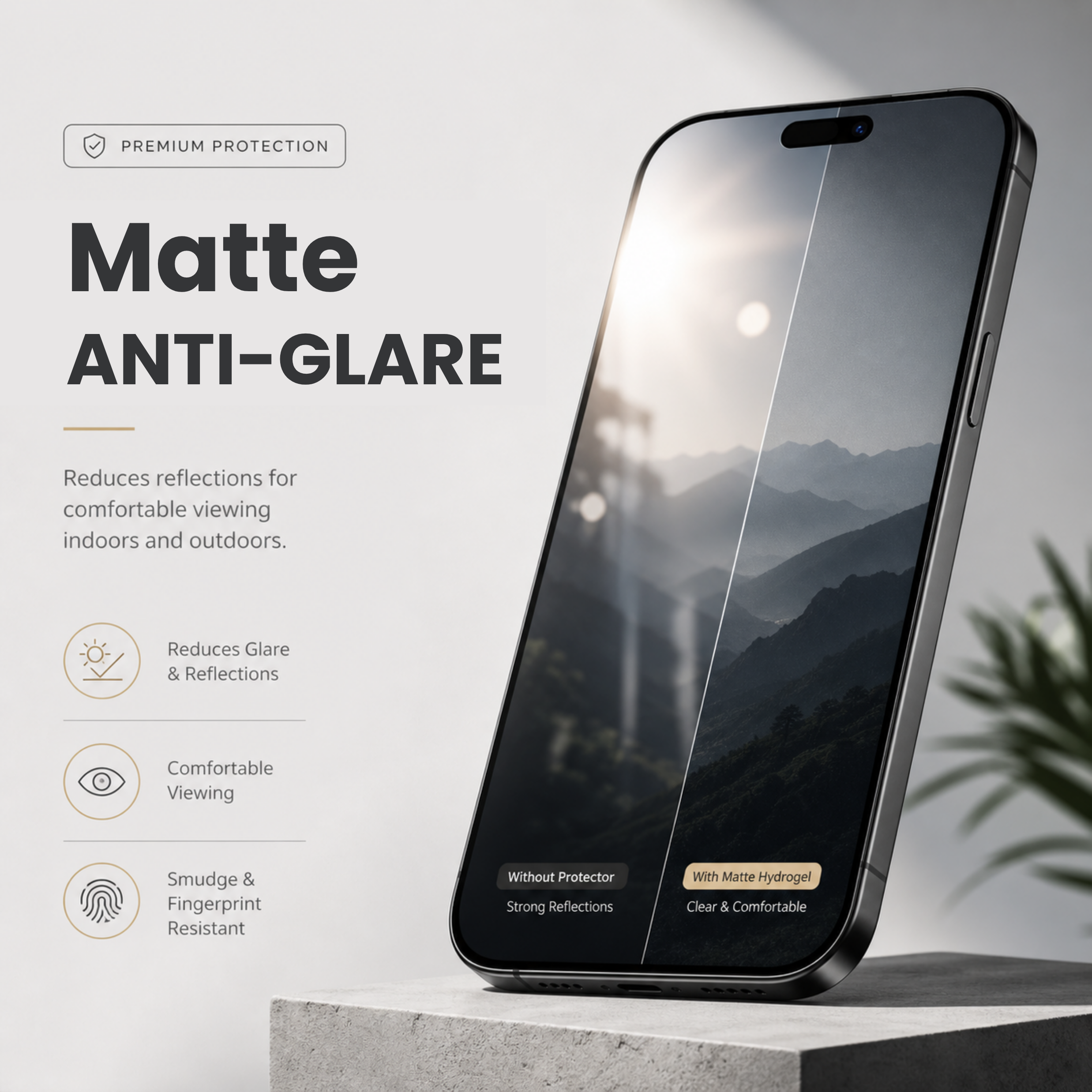 NanoShield™ Auto-Repair Screen Protection Membrane (Clear/Matte) – Exact Fit for Your Phone
