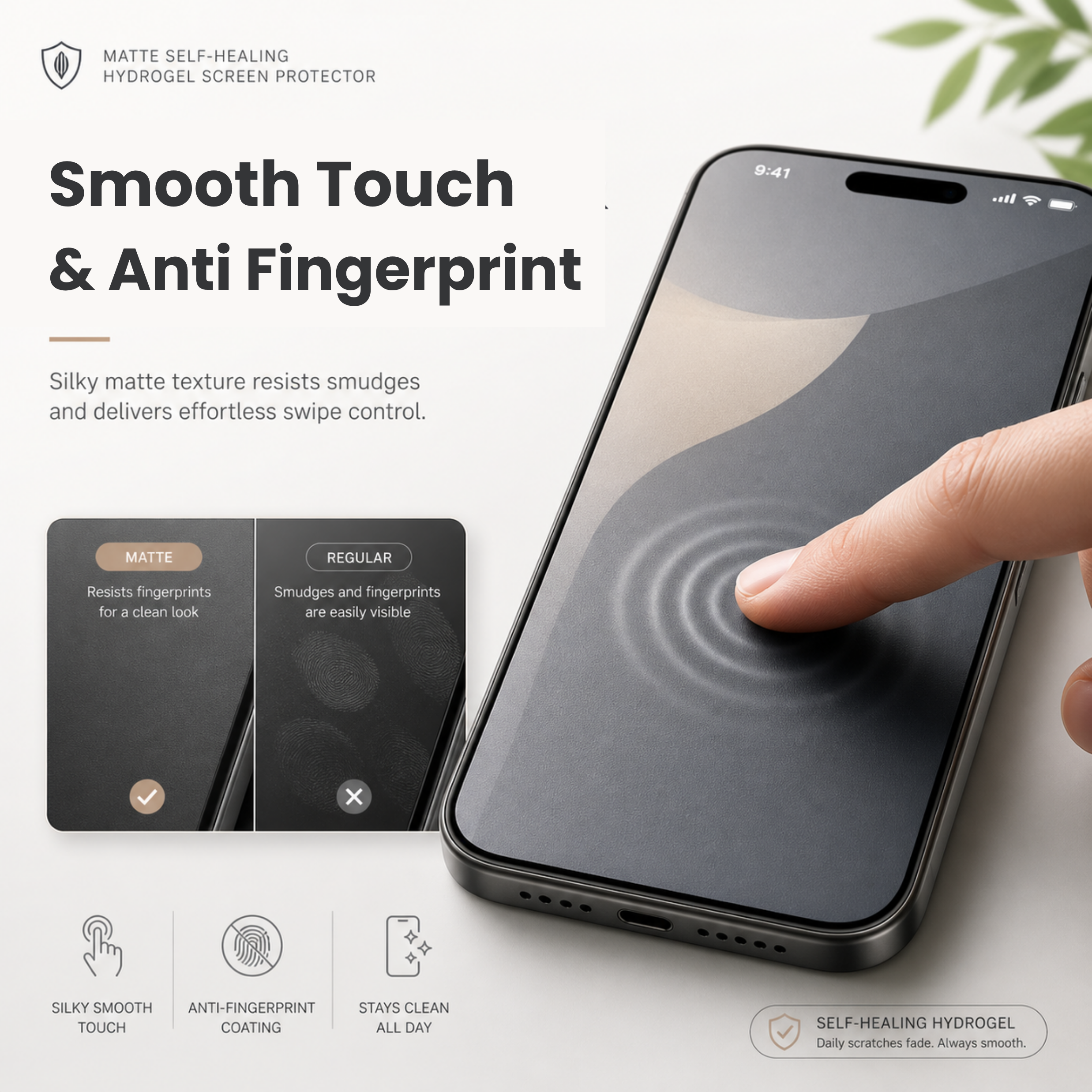 NanoShield™ Auto-Repair Screen Protection Membrane (Clear/Matte) – Exact Fit for Your Phone