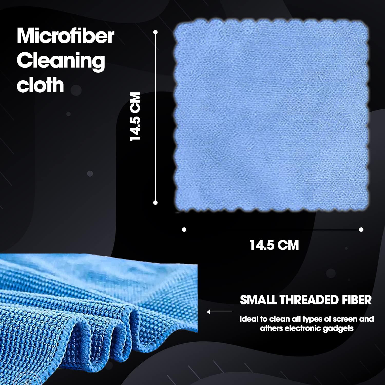 3 in 1 Cleaning Kit Set for Screen PC, Laptops, Monitors, Mobiles, LCD, LED, TV/Professional Quality/Prevents Static Electricity, 100ml with Micro Fiber Cloth and Brush