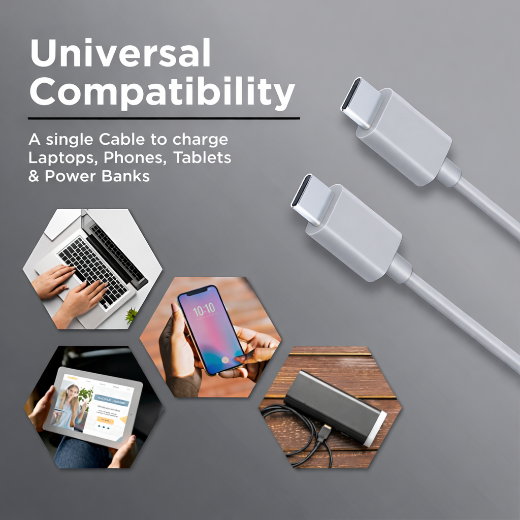 USB (Type-C) to USB (Type-C) Charging  Cable